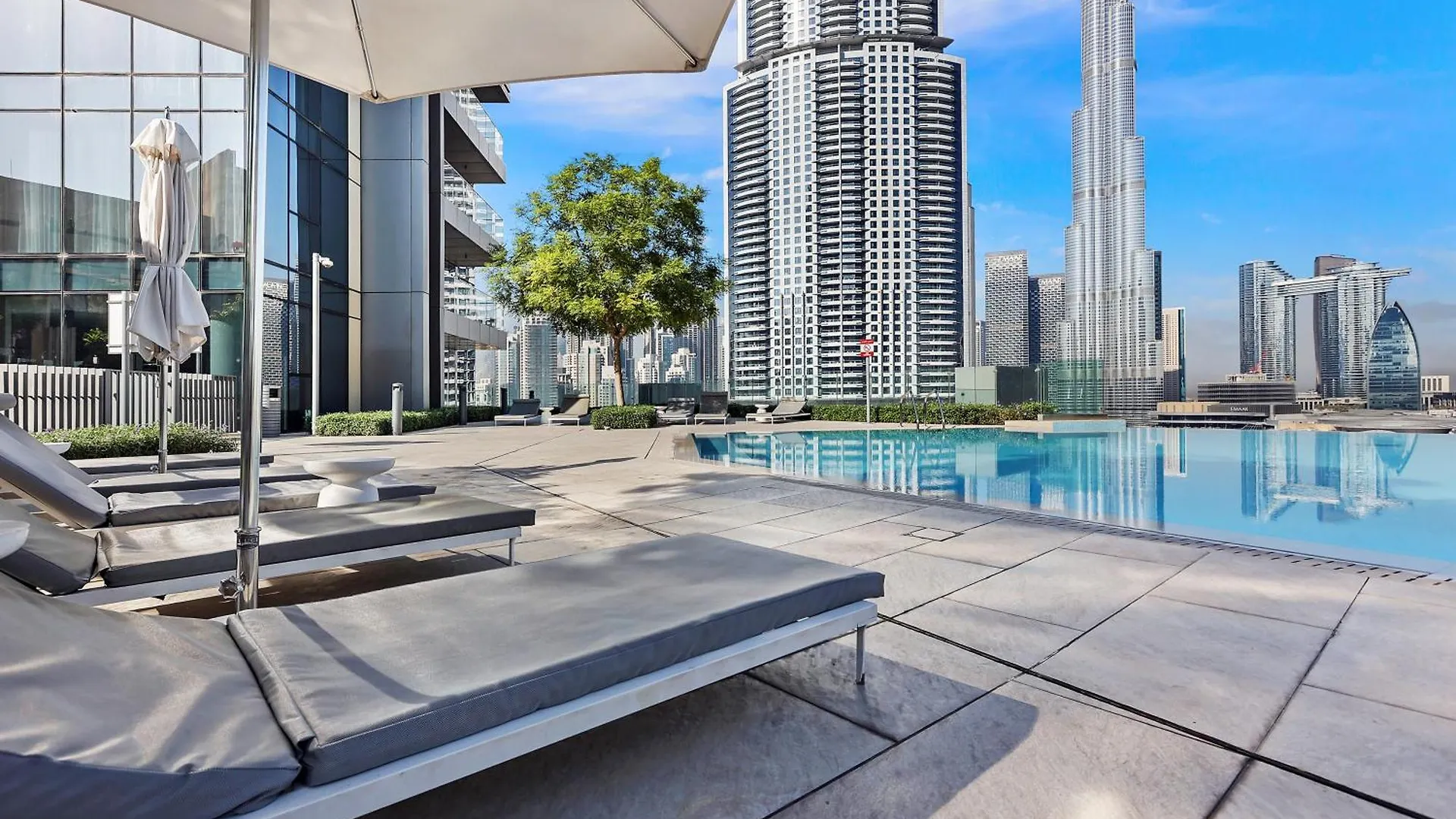 شقة First Class 2Br With Full Burj Khalifa And Fountain View دبي الإمارات العربية المتحدة