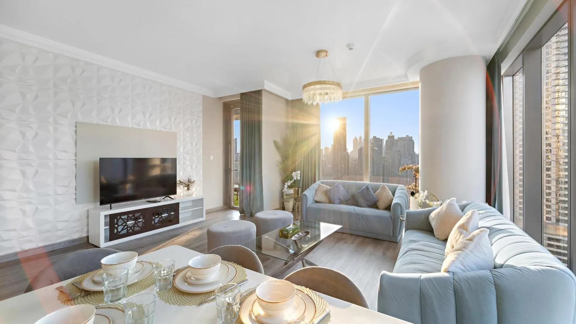 شقة First Class 2Br With Full Burj Khalifa And Fountain View دبي الإمارات العربية المتحدة